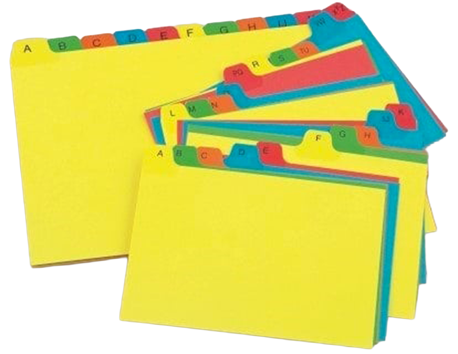 Bantex A5 Card File Box Index A–Z Colour 20 Pack - Image 1