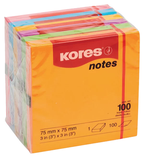 Kores Notes 75mm 100 Sheet