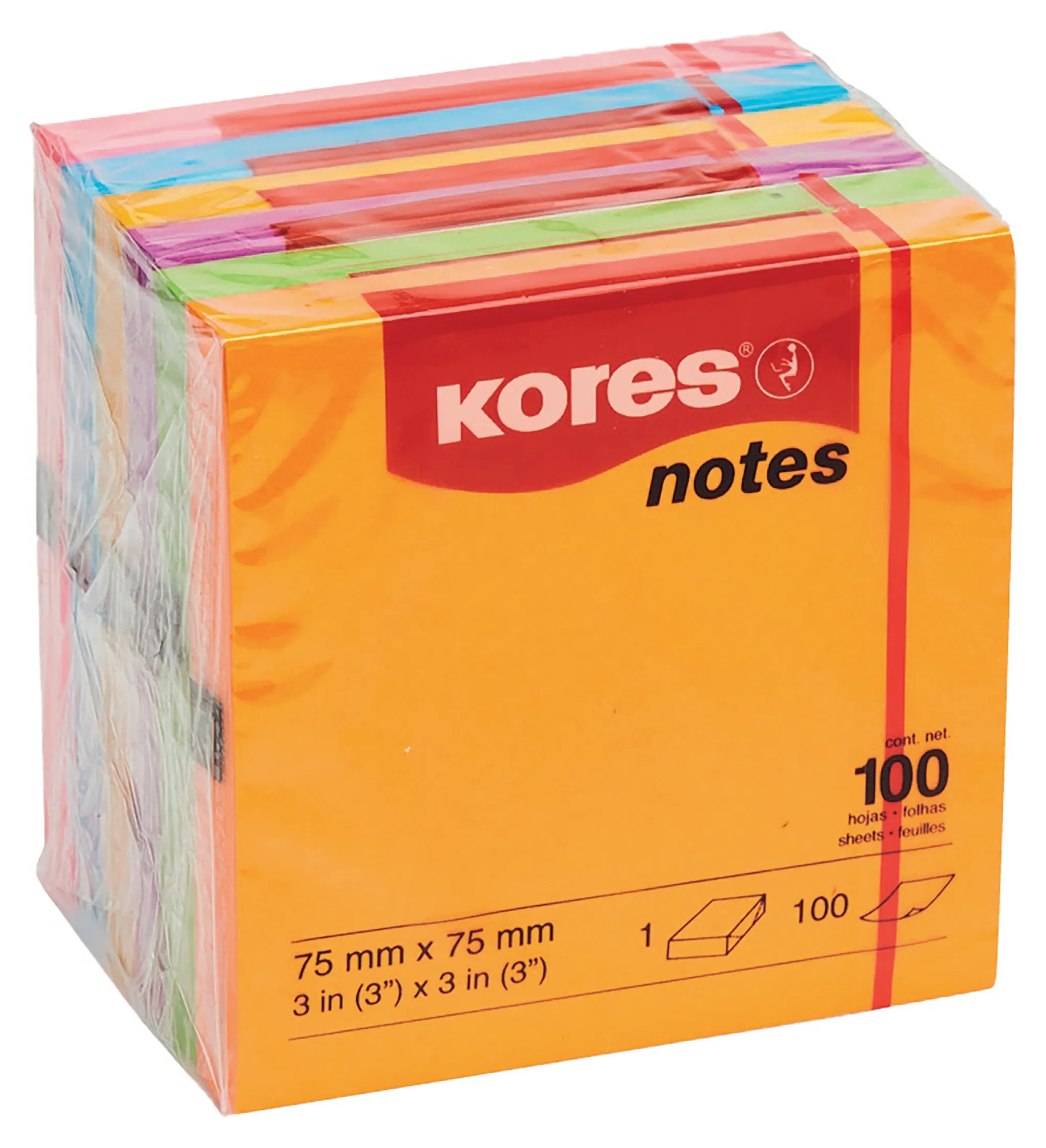 Kores Notes 75mm 100 Sheet - Image 1
