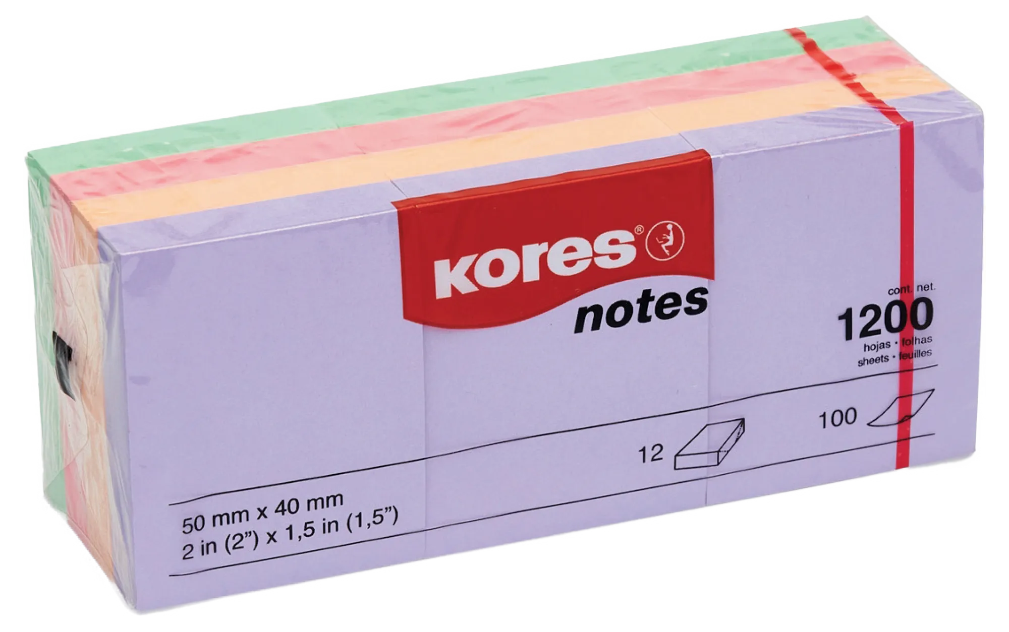 Kores Notes 40mm 100 Sheet - Image 1