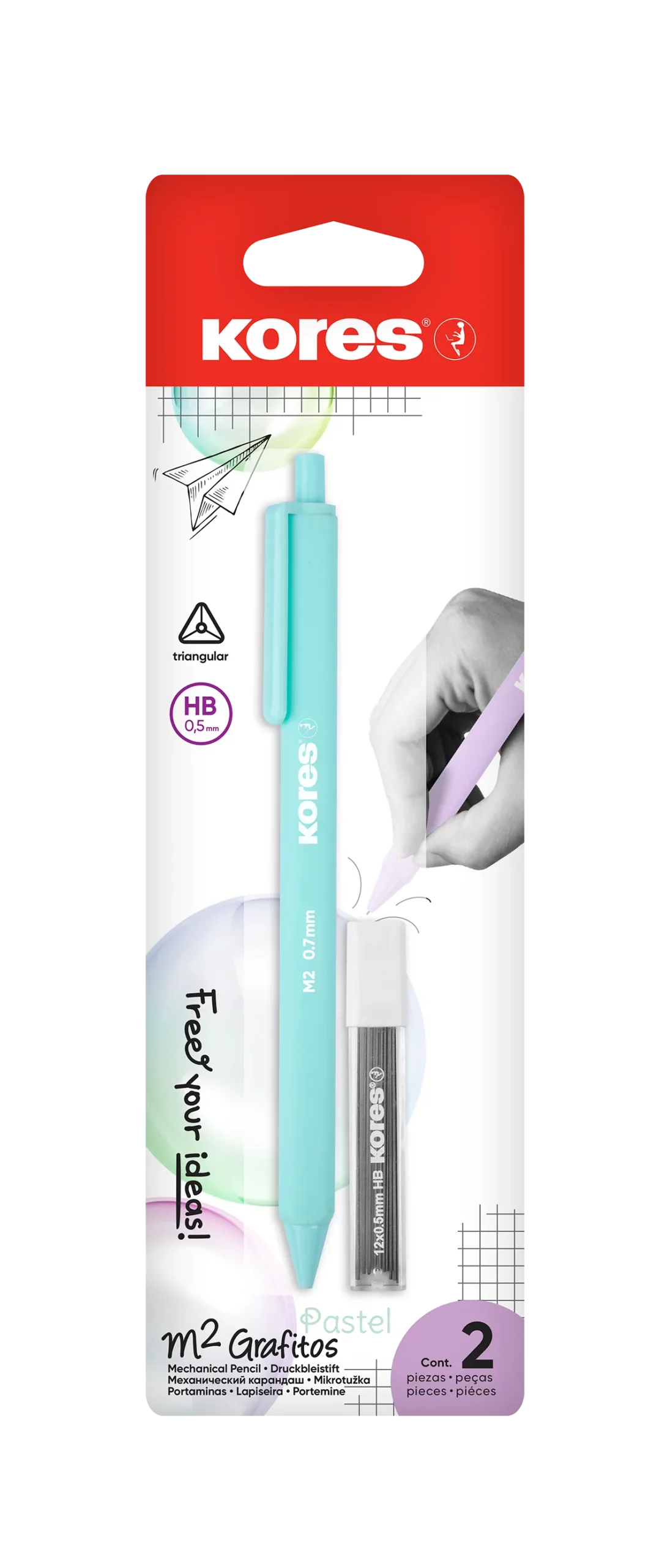 Kores M2 Grafitos Clutch Pencil 0.5mm Clear - Image 1