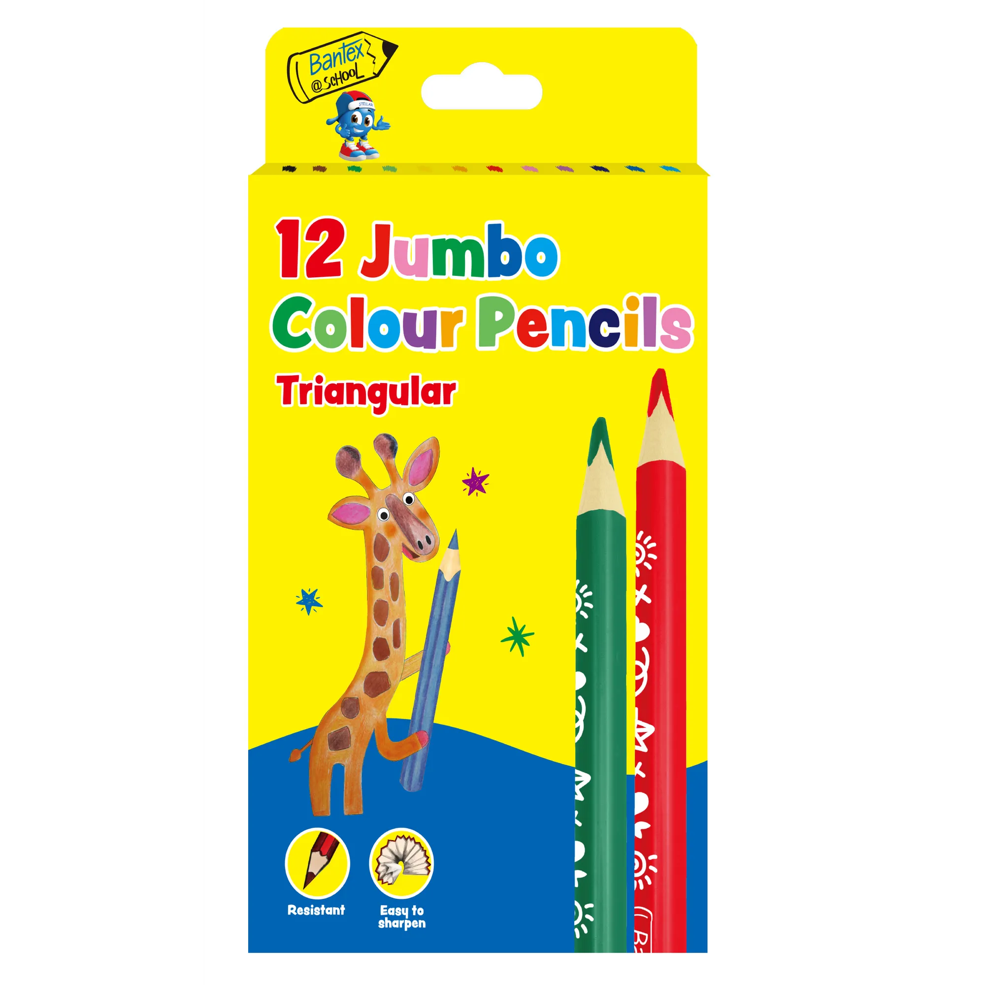 Bantex Jumbo Triangular Pencils 5.0mm - Image 1
