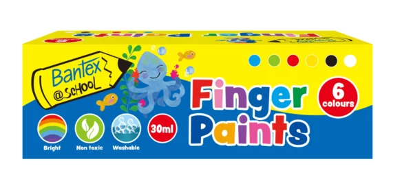 Bantex Finger Paint 30ml Assorted