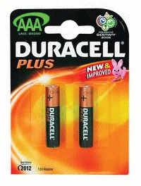 Duracell  Plus Power Alkaline Batteries AAA 2 Pack