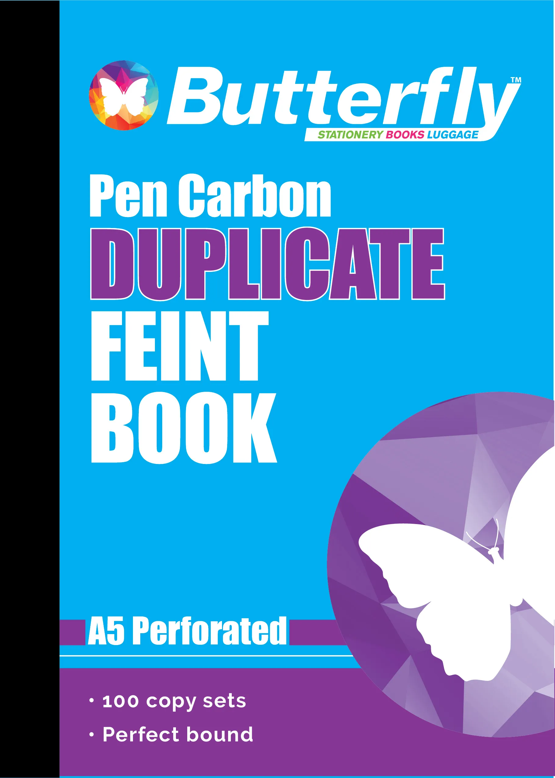 Butterfly Pen Carbon Books A5 100 Sets - Image 2