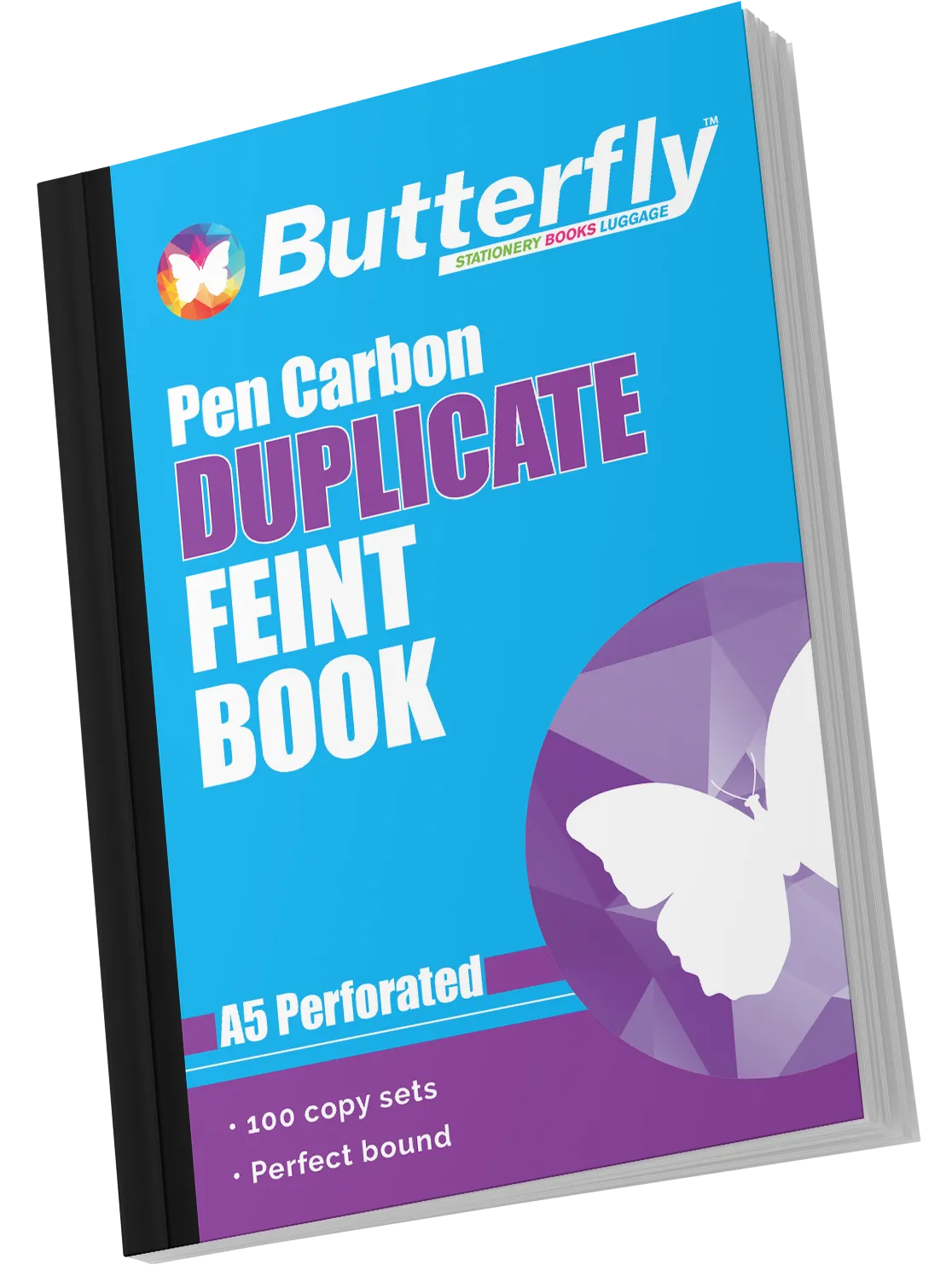 Butterfly Pen Carbon Books A5 100 Sets - Image 1