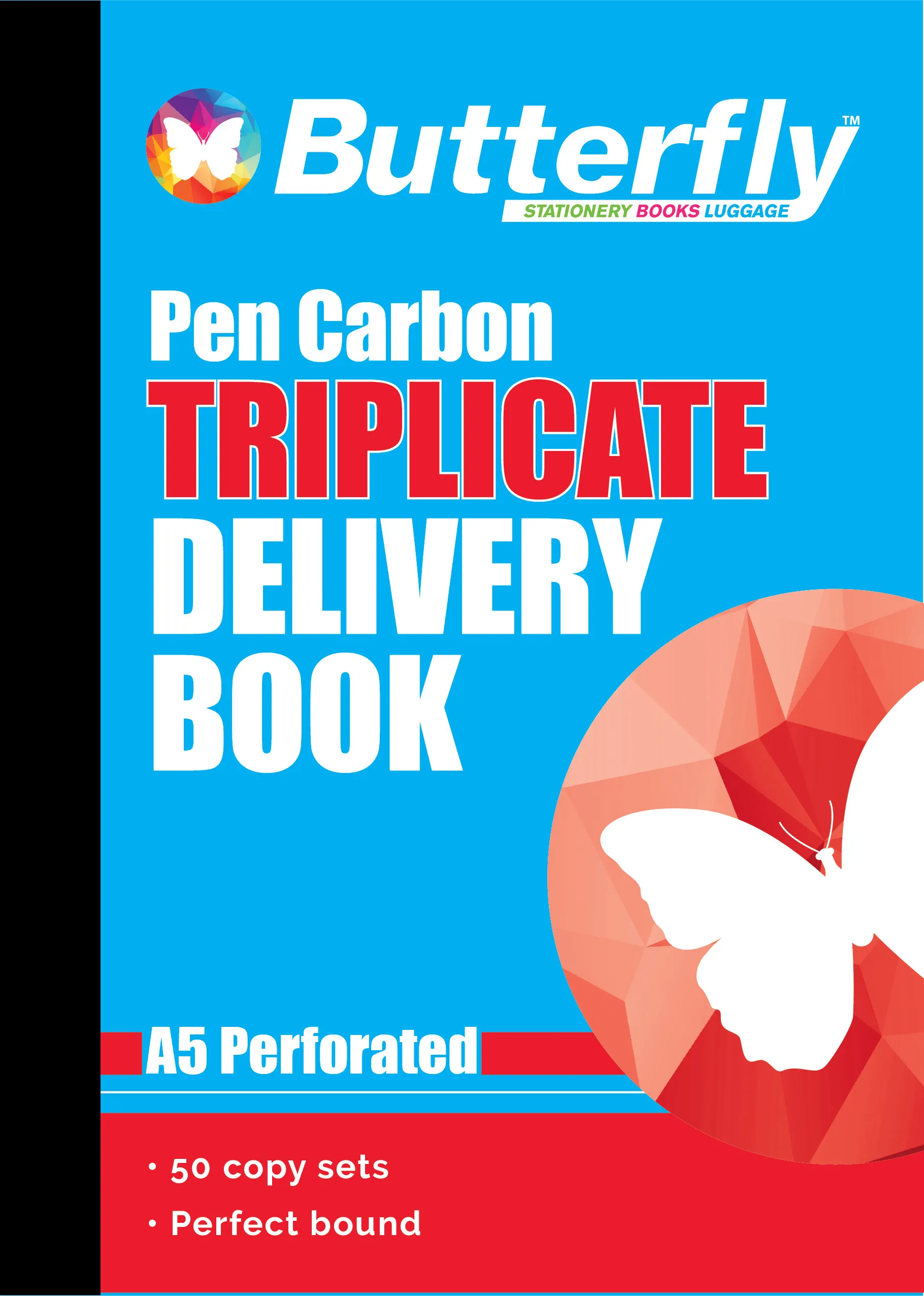 Butterfly Pen Carbon Books A5 50 Sets - Image 1