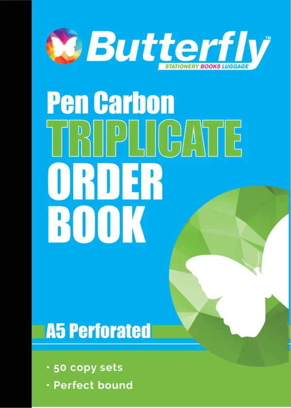 Butterfly Pen Carbon Books A5 50 Sets