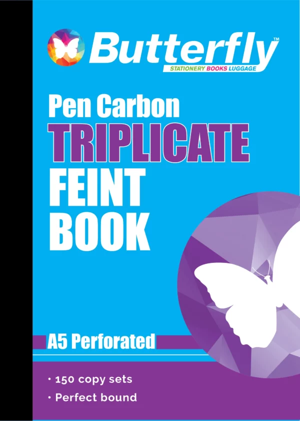 Butterfly Pen Carbon Books A5 50 Sets