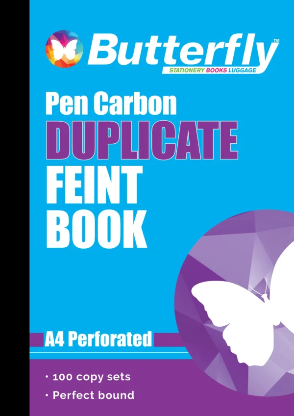 Butterfly Pen Carbon Books A4 100 Sets