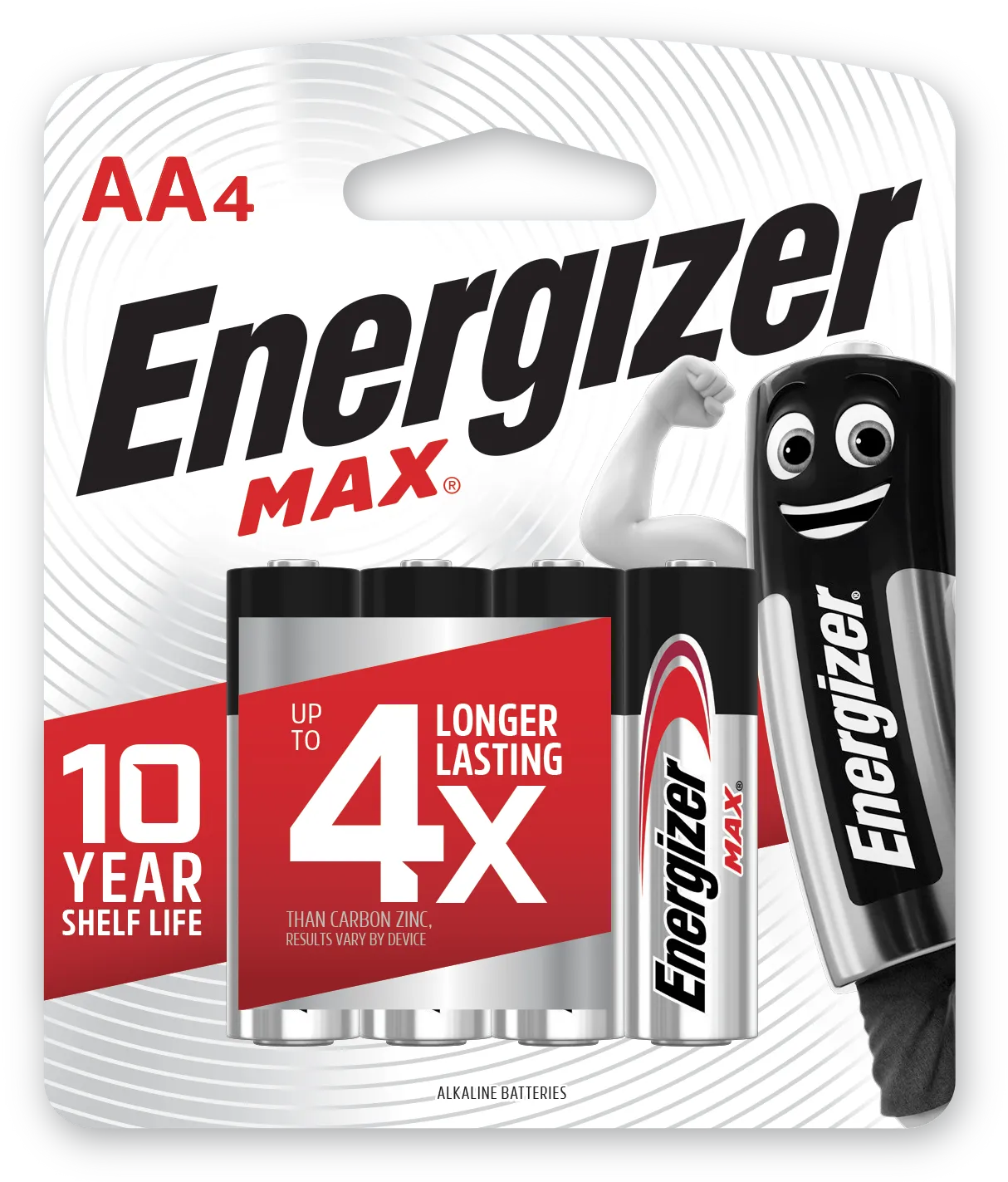 Energizer Max Alkaline Batteries AA - 4 Pack - Image 1