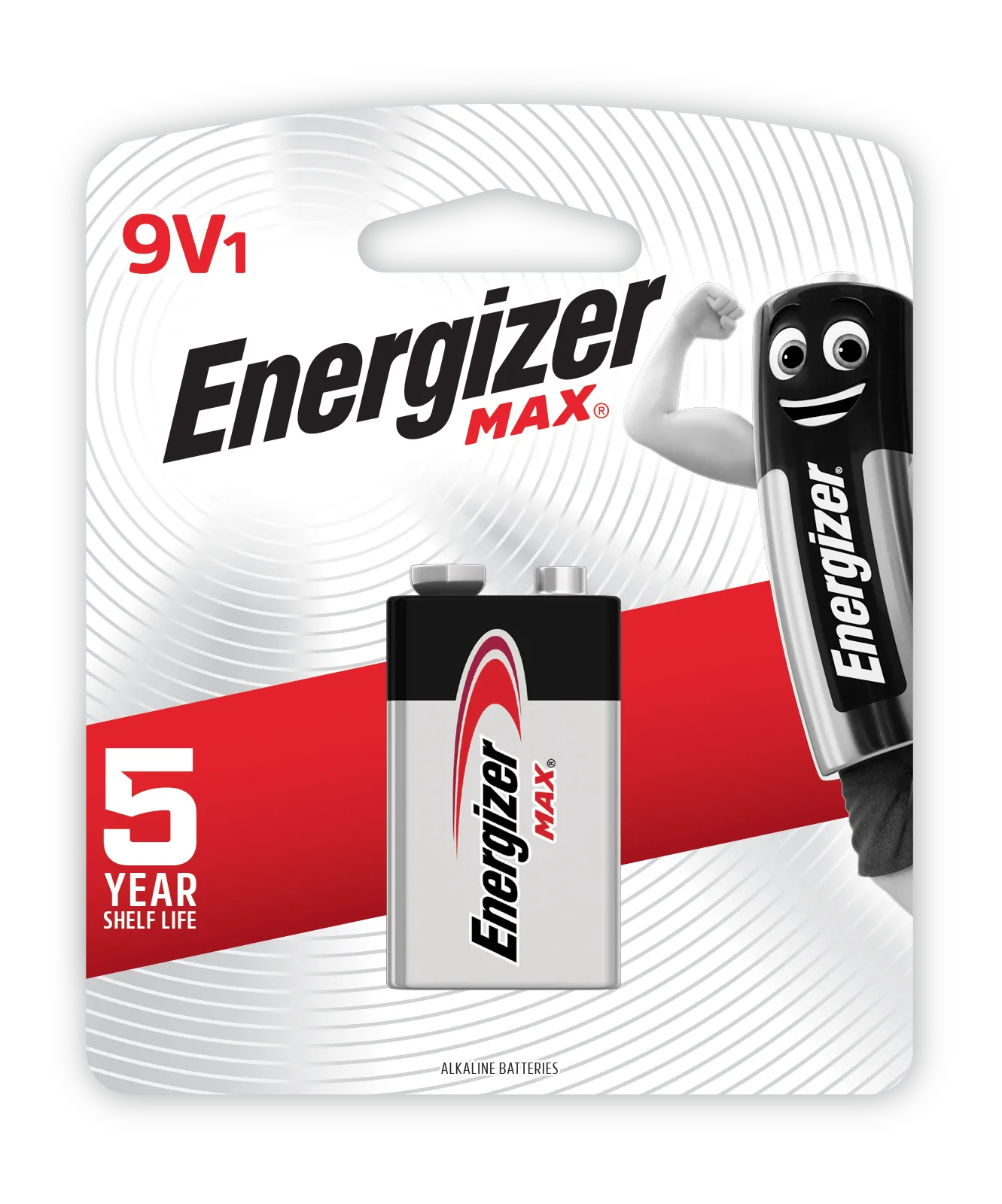 Energizer Max Alkaline Batteries 9V 1Pk - Image 1
