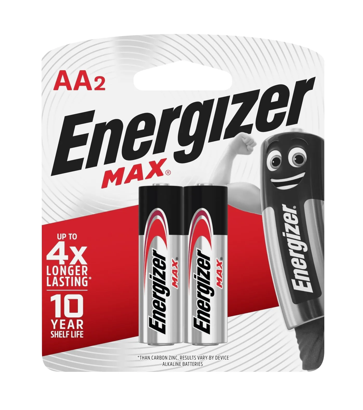 Energizer Max Alkaline Batteries AA 2Pk - Image 1