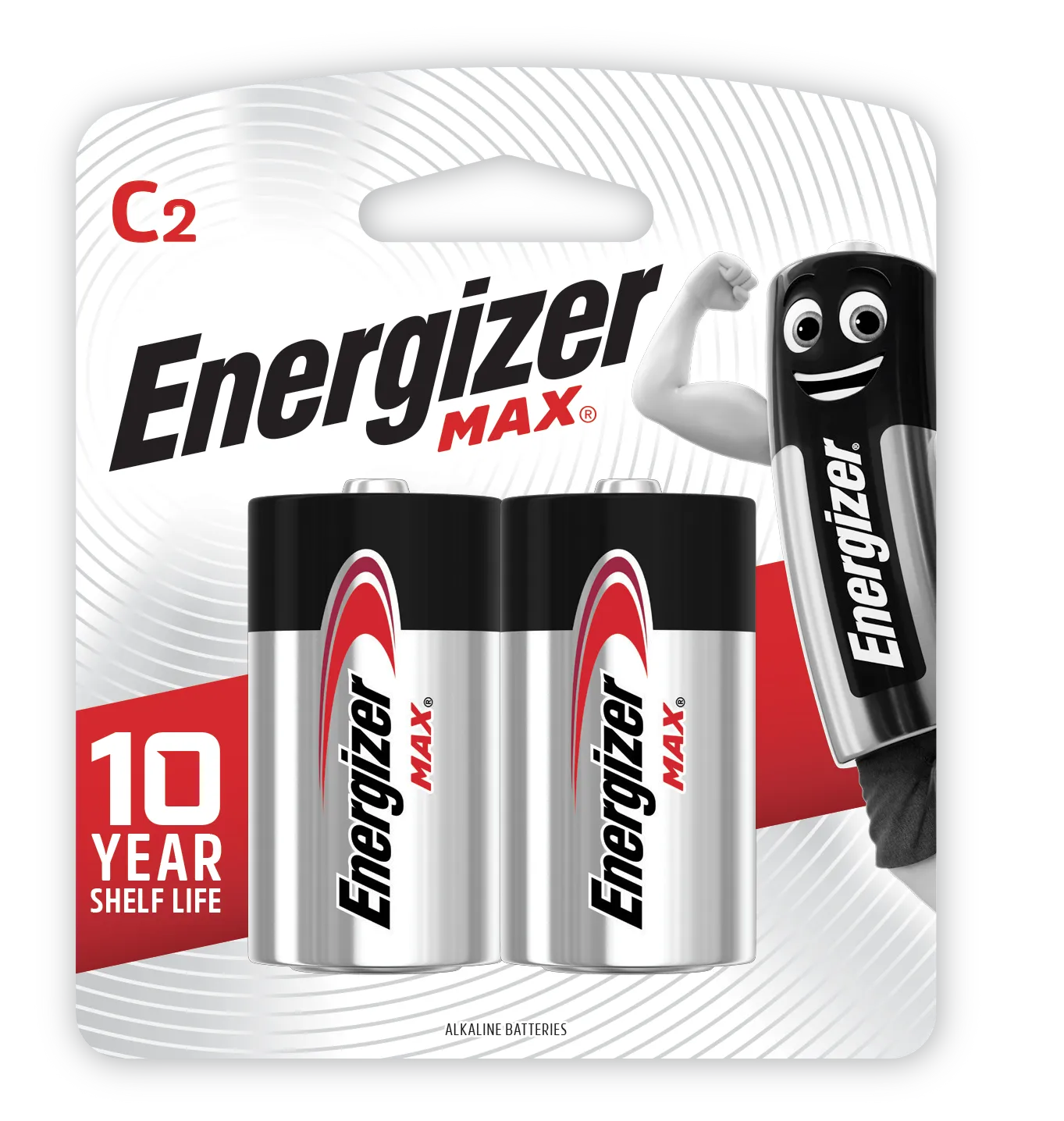 Energizer Max Alkaline Batteries C 2Pk - Image 1