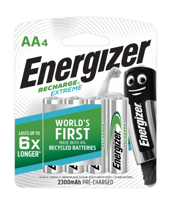 Energizer Rechargeable Battery AA 4 Pack
