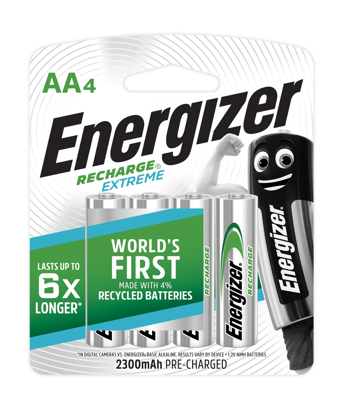 Energizer Rechargeable Battery AA 4 Pack - Image 1