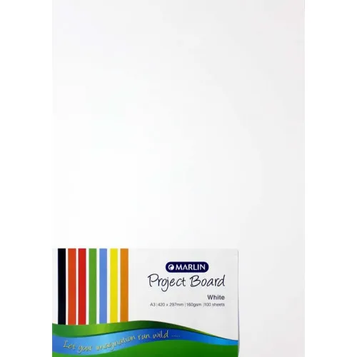 Marlin 160gsm White Board A4