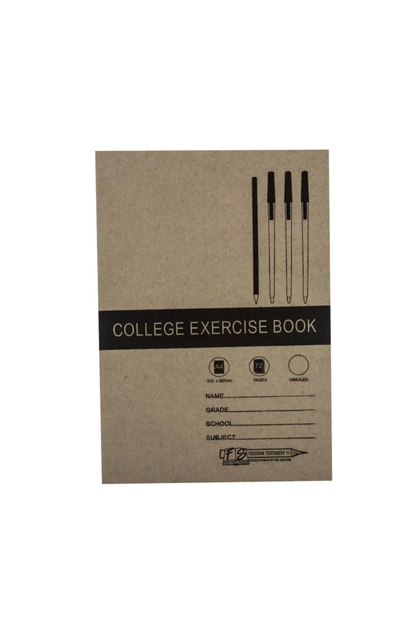 Exercise Books - A4 - Unruled - 72 Page