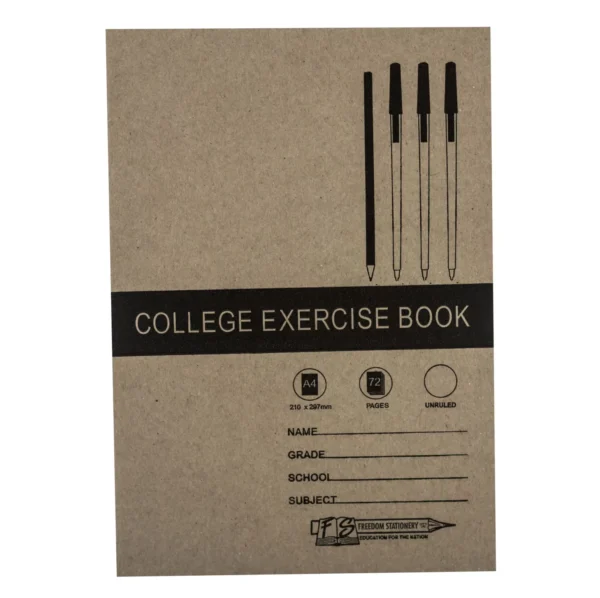 Exercise Books - A4 - Unruled - 72 Page