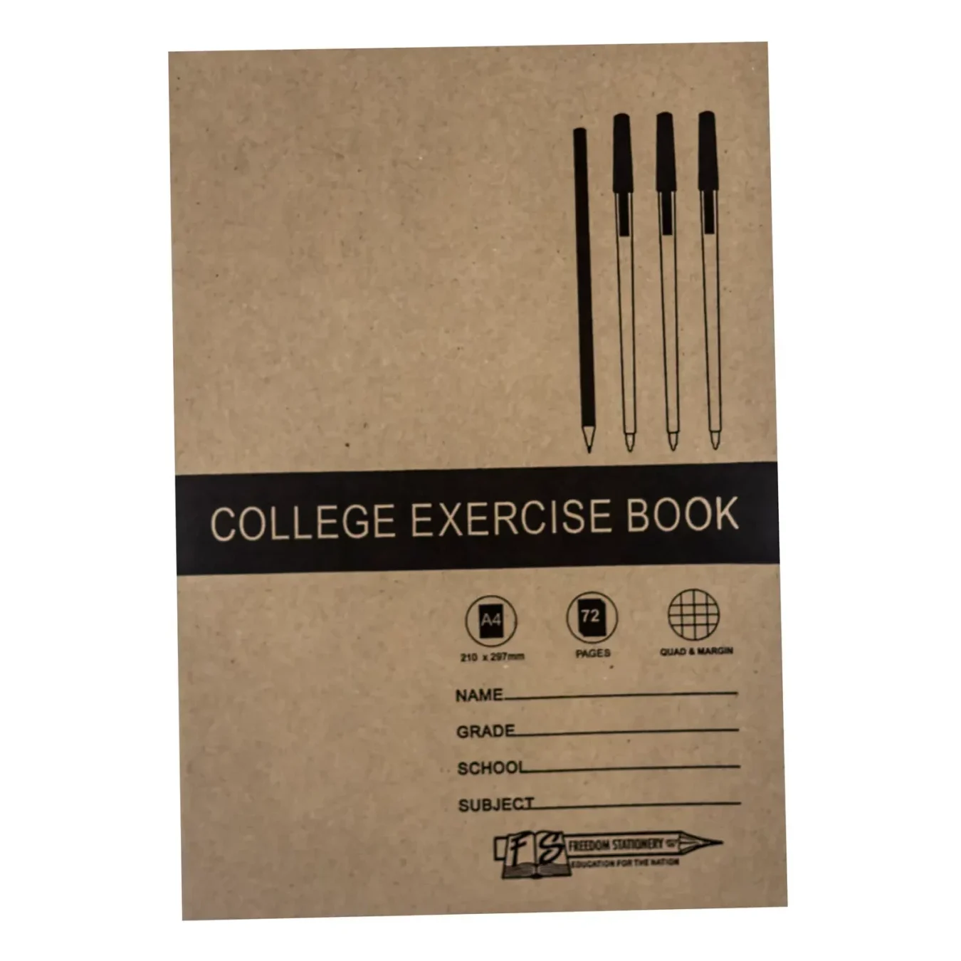 Exercise Book A4 Q&M 72 Page - Image 1