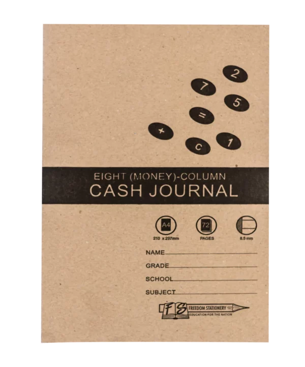 Freedom A4 8 Column Cash Journal 72 Pages Soft Cover