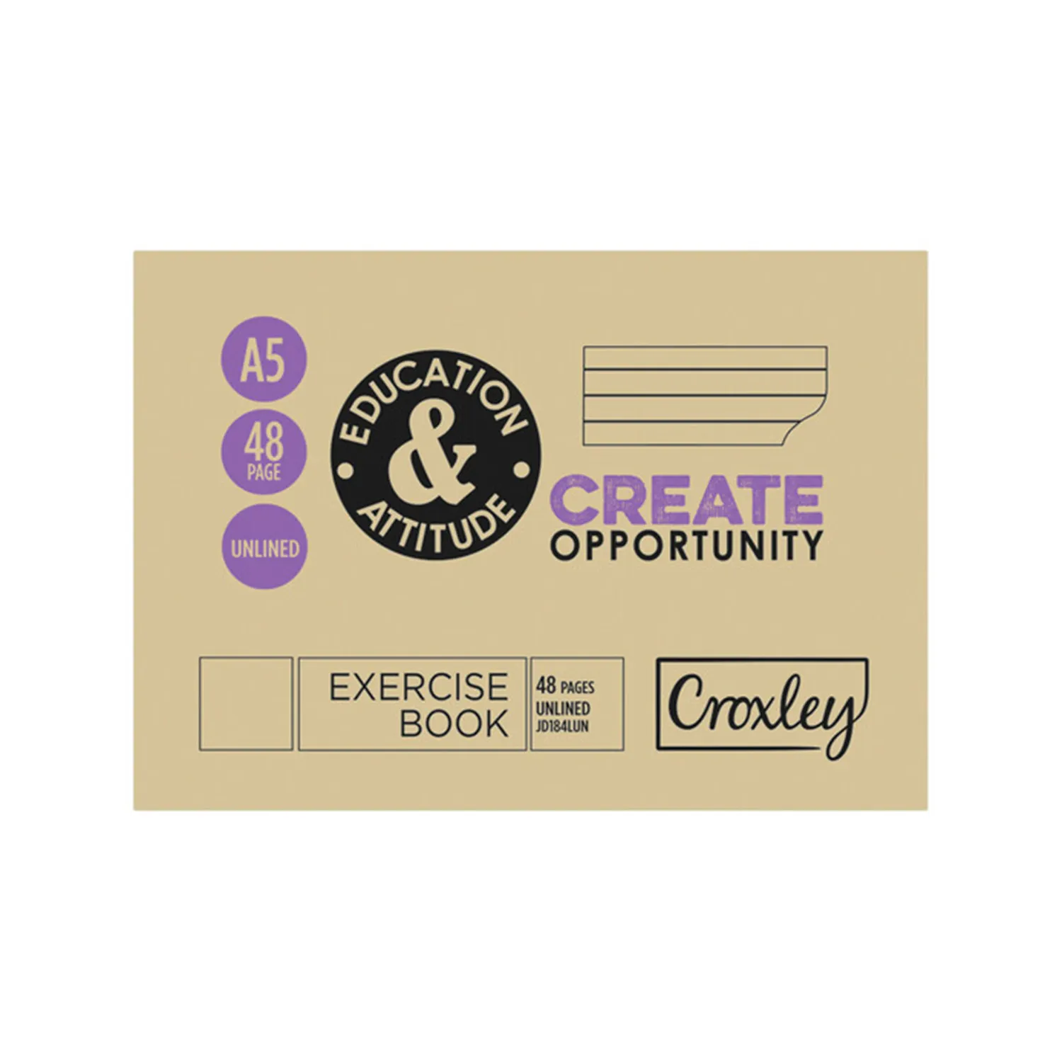 CROXLEY Exercise Books - A5L - Unruled - 48 Page - Image 1