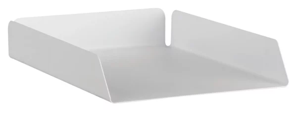 ON Letter Tray Pure Steel White