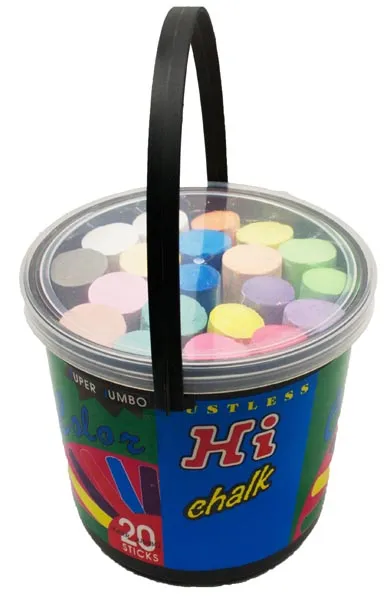 HI Jumbo Chalk Assorted 20 Pack