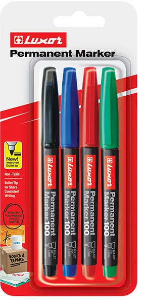Luxor 100 Fine Tip Permanent Marker 2mm