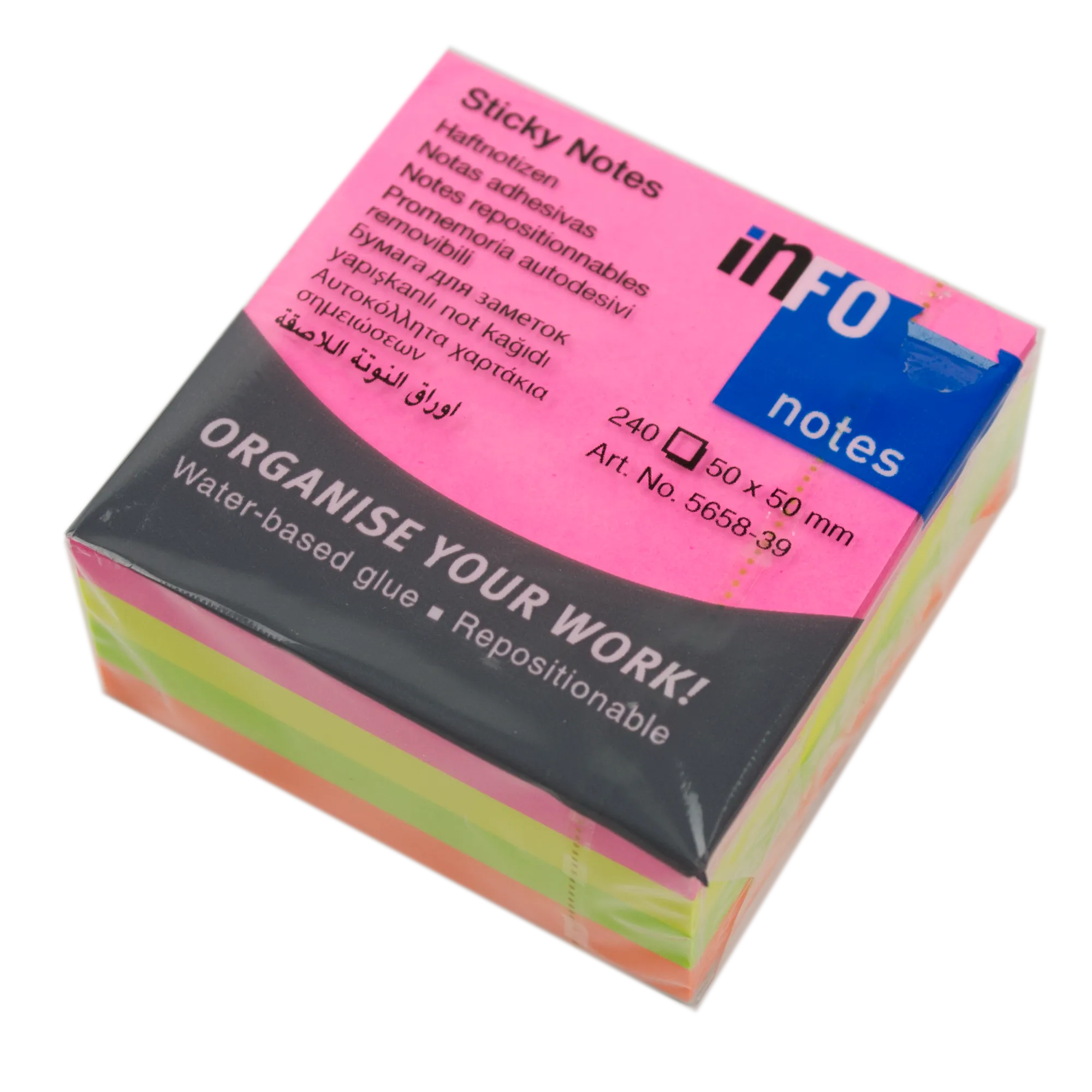 Info Sticky Notes 50mm 240 Sheets - Image 1