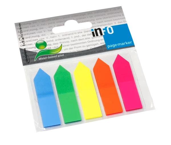 Info Arrow Page Markers 50mm