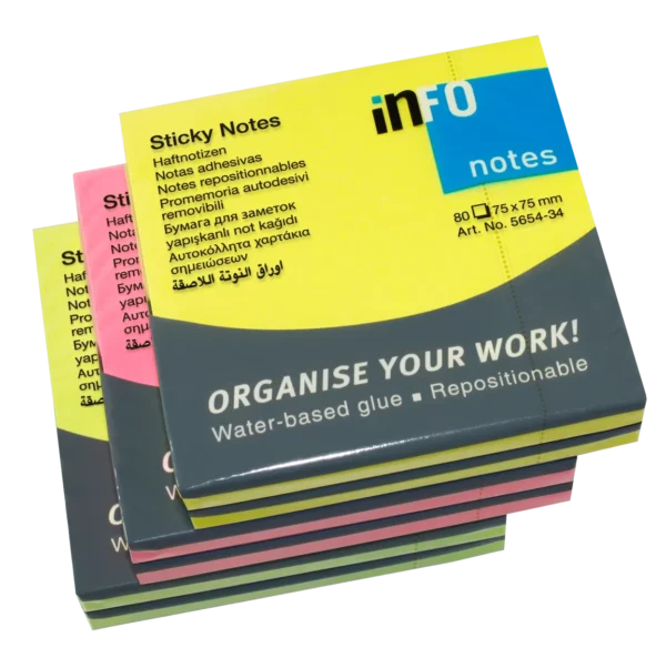 Info Sticky Notes 80 Sheets
