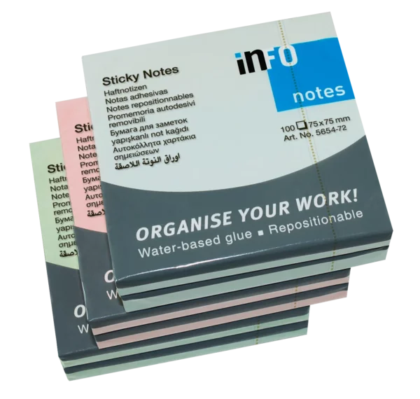 Info Sticky Notes 100 Sheets