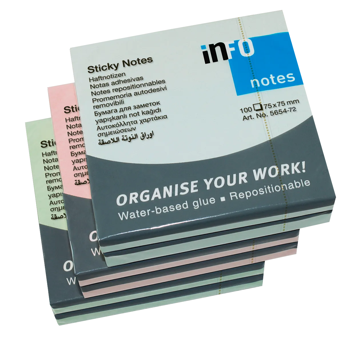 Info Sticky Notes 100 Sheets - Image 1