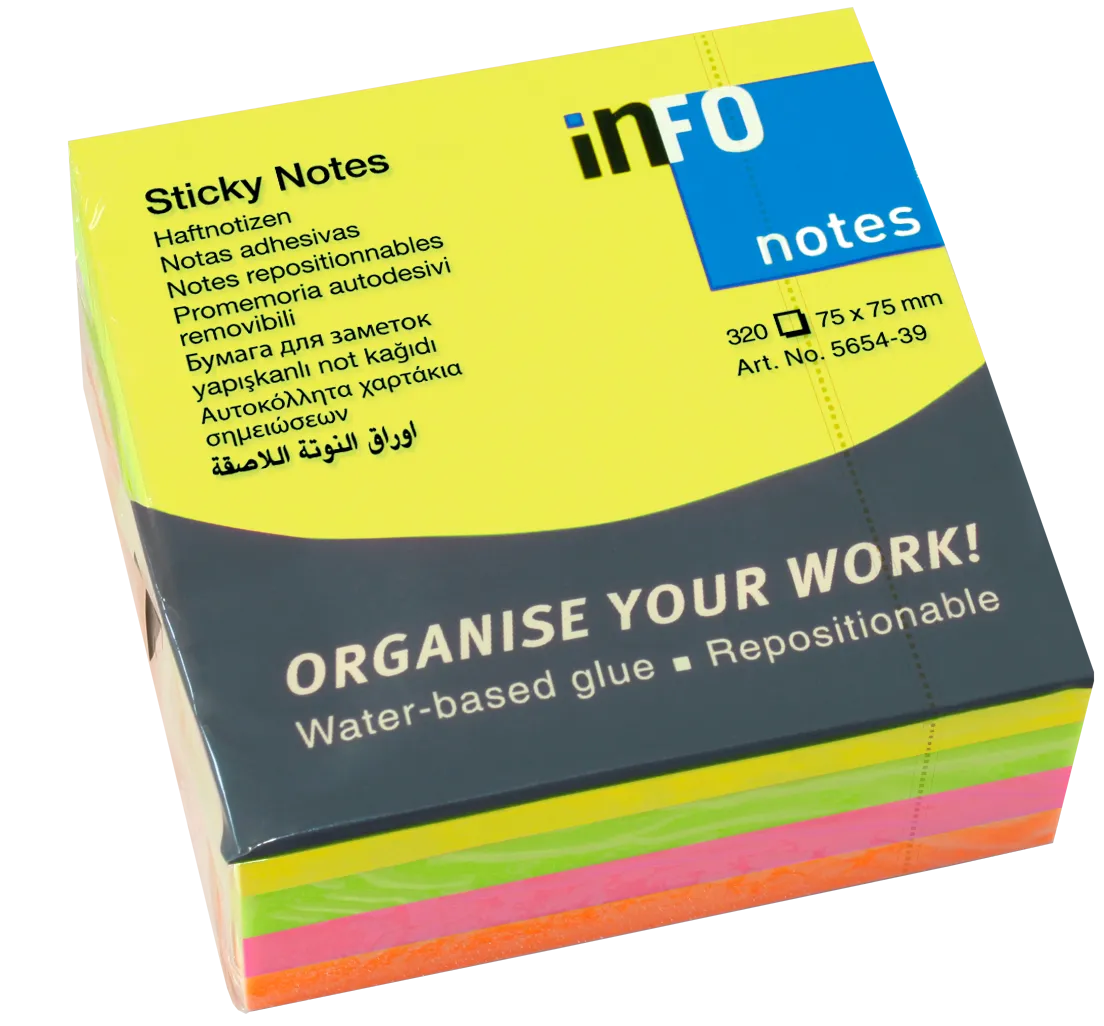 Info Sticky Notes 320 Sheets - Image 1