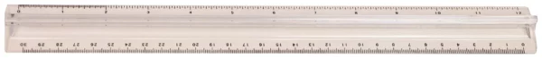 Kenzel Fingergrip Ruler Assorted 30cm