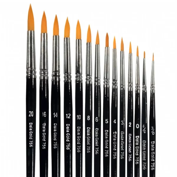 Dala Brush Paint 756 Gold Size 12