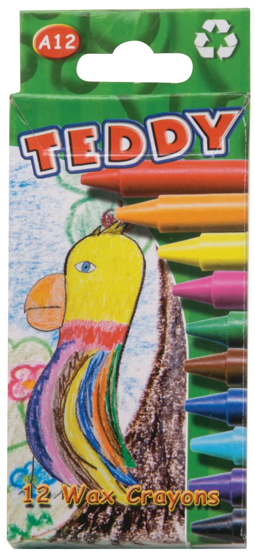 Teddy A12 and A24 Wax Crayons Assorted 24 Pack - Image 1