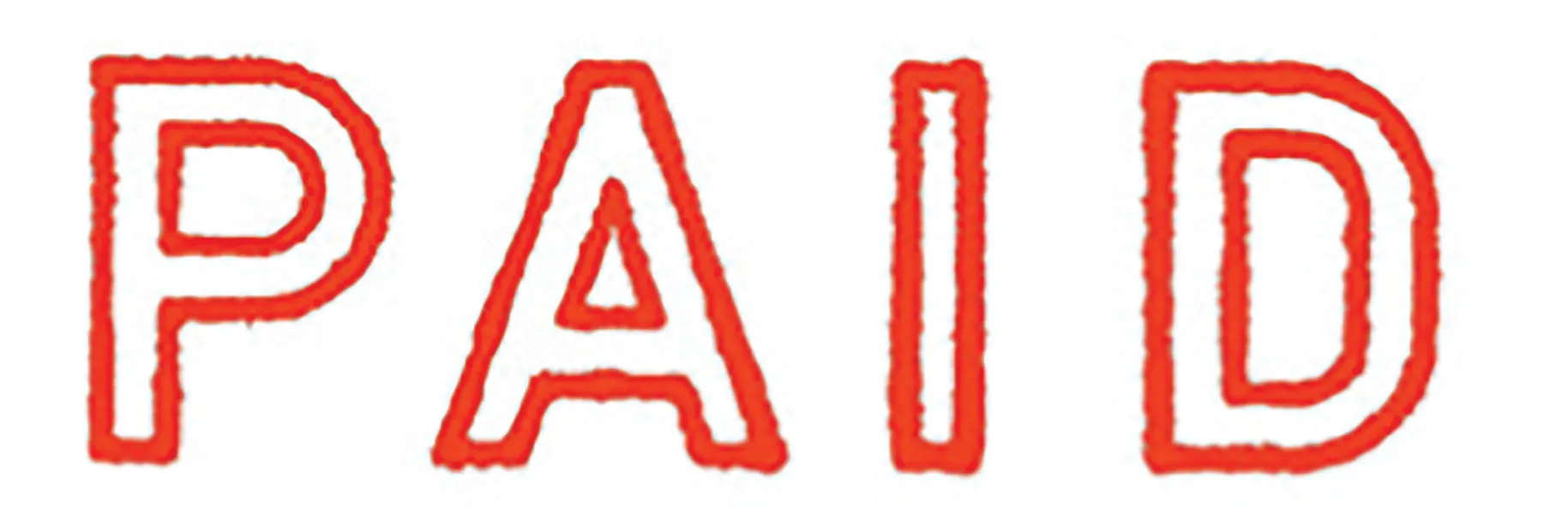 XStamper Ink Stamp Vx 40mm Red - Image 1