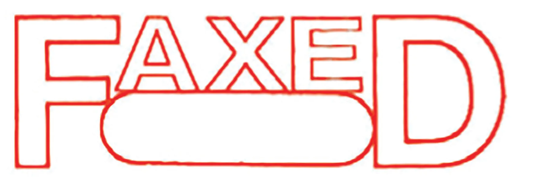 XStamper Ink Stamp Vx 40mm Red - Image 1