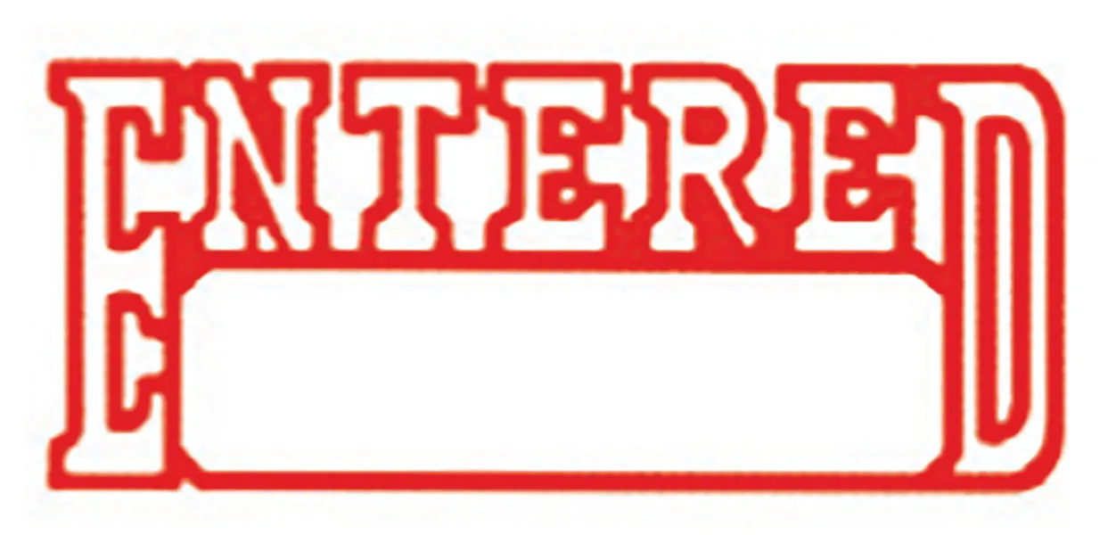 XStamper Ink Stamp Vx 40mm Red - Image 1