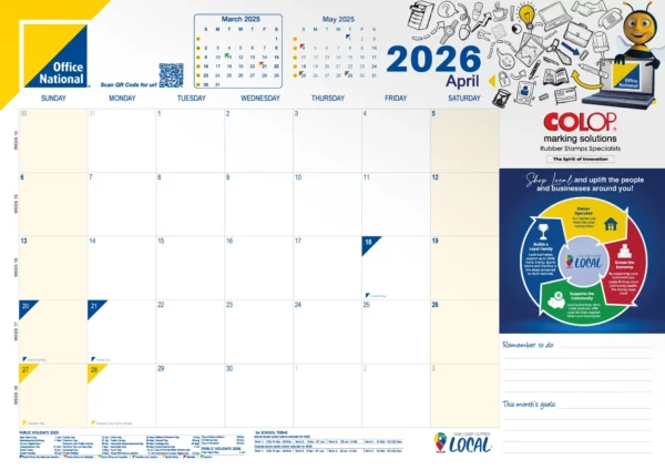 ON Desk Calendar A2