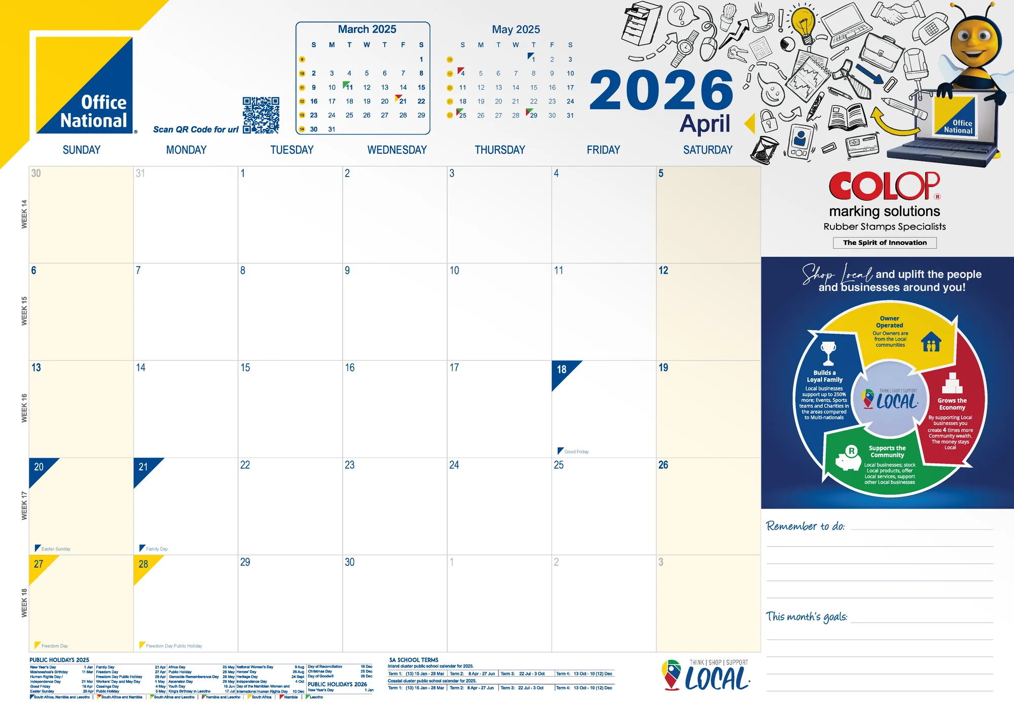 ON Desk Calendar A2 - Image 1