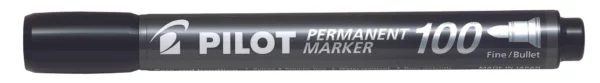Pilot 100 Permanent Marker Black 1.0mm