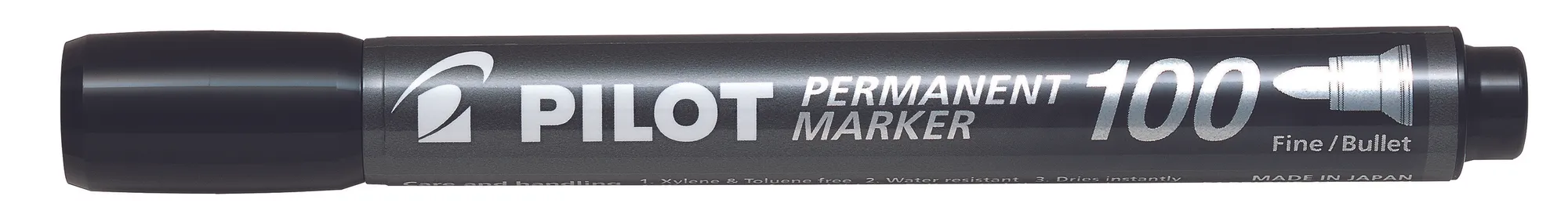 Pilot 100 Permanent Marker Black 1.0mm - Image 2