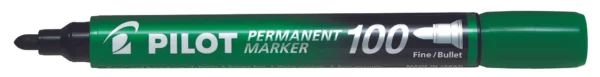Pilot 100 Permanent Marker Green 1.0mm