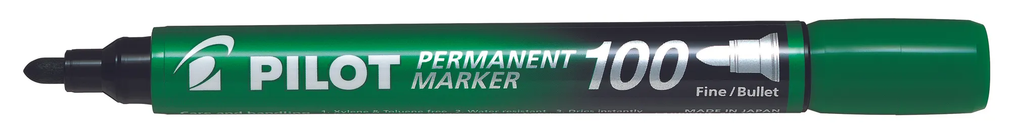 Pilot 100 Permanent Marker Green 1.0mm - Image 2