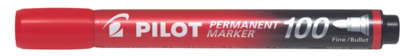 Pilot 100 Permanent Marker Red 1.0mm