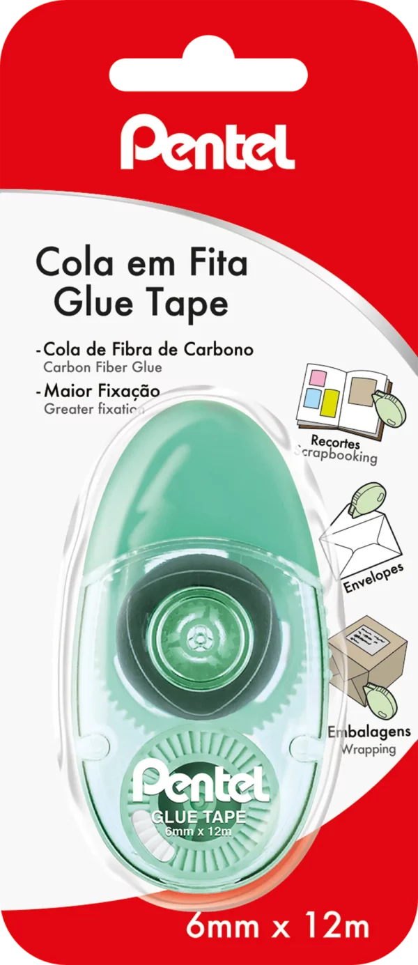 Pentel Glue Tape 6mmx12m Clear