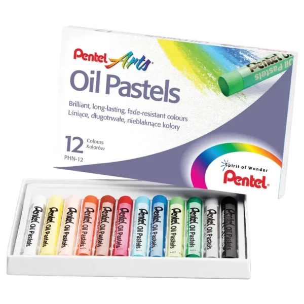 Pentel Oil Pastels Assorted 12 Pack